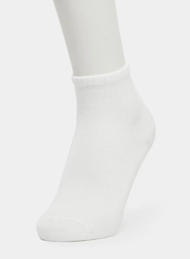 ستايلي Styli Set of 5 - Solid Crew Socks
