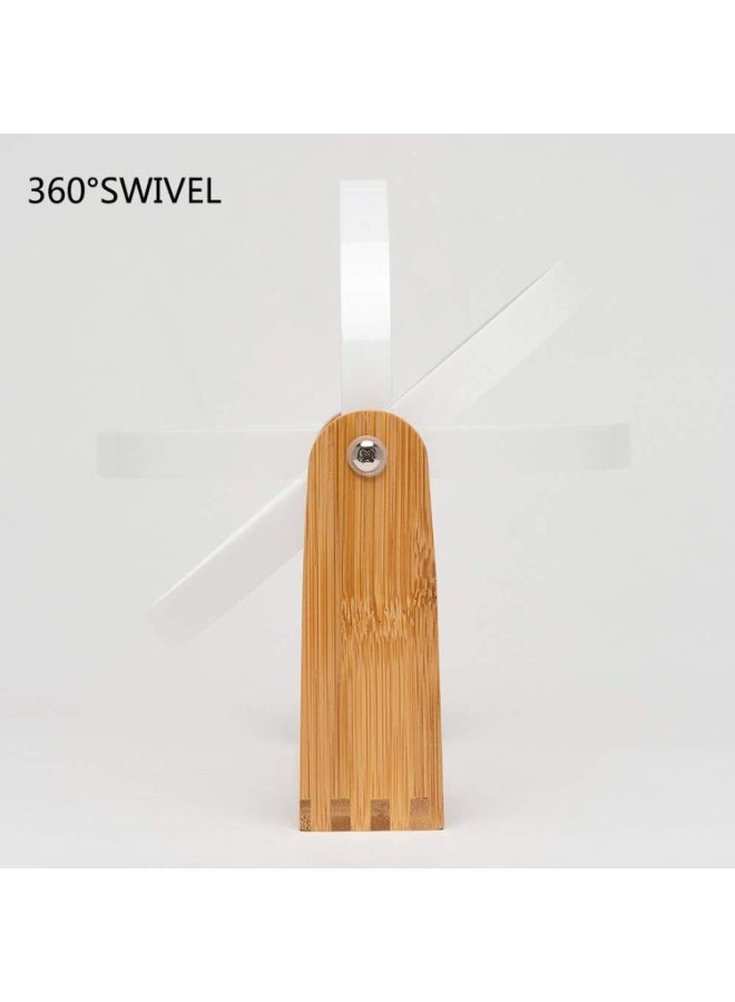 Vanity Makeup Mirror With Natural Bamboo Stand,20cm 1x/3x Magnification Double Sided 360 Degree Swivel Magnifying Mirror,Portable Table Desk Countertop Mirror Bathroom Shaving Make Up Mirror - Image 3