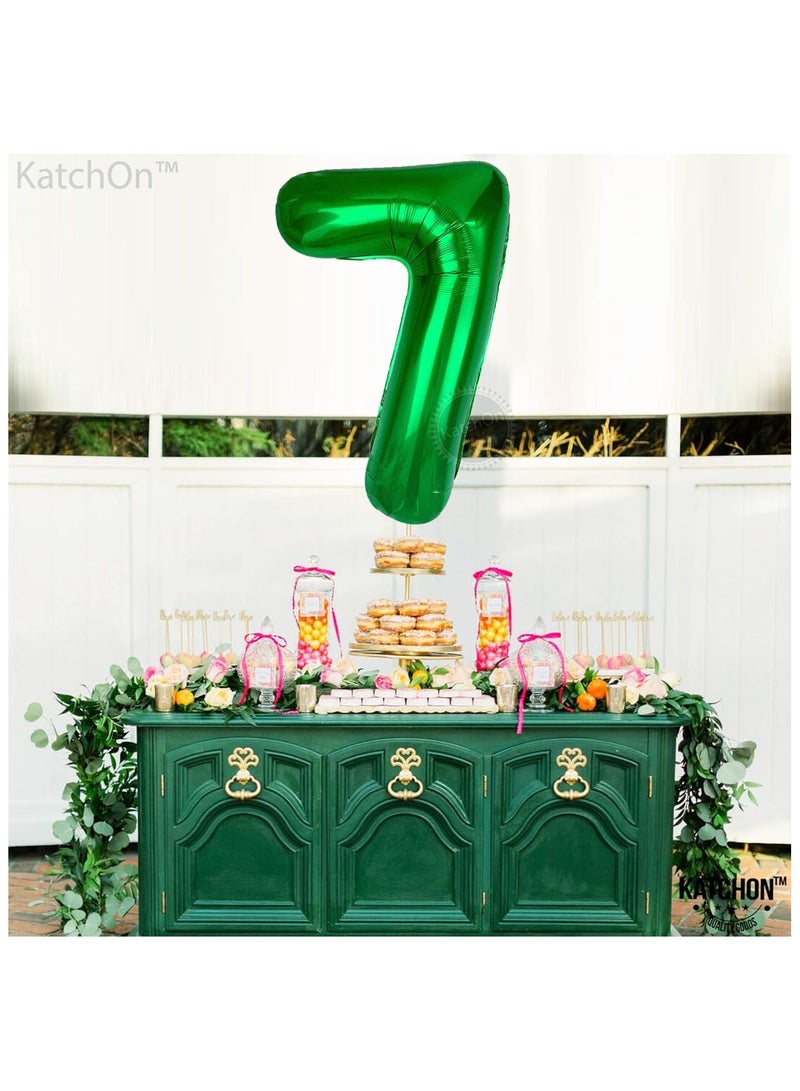 كاتشون بالون أخضر رقم 7 لزينة عيد الميلاد السابع - Image 4