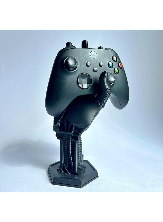 إيروريكس حامل وحدة تحكم الألعاب وحامل سماعة الرأس للساعة الذكية متوافق مع Ps4 وPs5 وXbox وXbox وPs4 وPs5 والمزيد باللون الأسود - Image 2