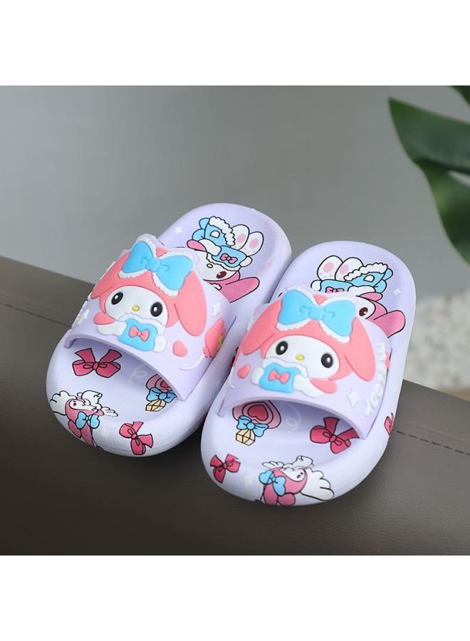 SHAKA Sanrio Melody Baby Children'S Slippers Indoor Summer Girls One Word Soft Bottom Home Non-Slip Princess Bath - Image 1
