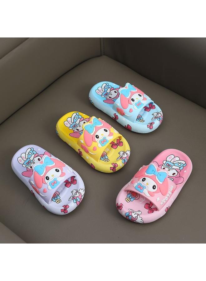 SHAKA Sanrio Melody Baby Children'S Slippers Indoor Summer Girls One Word Soft Bottom Home Non-Slip Princess Bath - Image 5