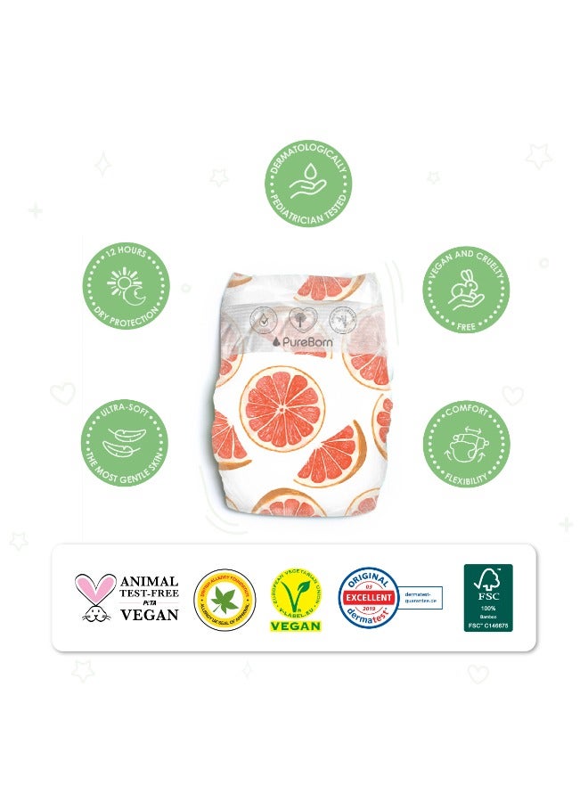 Organic Bamboo Size 1 Diapers Upto 5 Kgs 136 Count