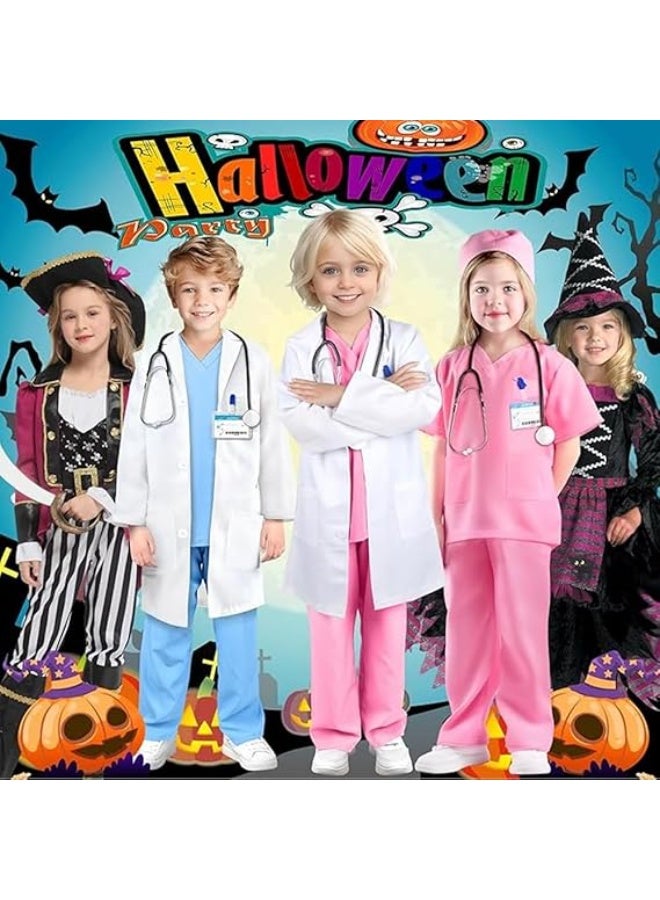برين جيجلز طقم أزياء الطبيب BrainGiggles للأطفال - معطف مختبر مع سماعة طبية حقيقية - زيّ تظاهري للأطفال الصغار للبنات والأولاد - رائع ليوم العمل وارتداء ملابس الهالوين - Image 5