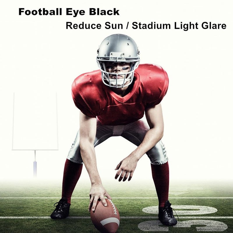 Mysense قلم طلاء الوجه والجسم باللونين الأسود والأبيض من ميسنس، قلم أسود للعيون للرياضات مثل البيسبول والكرة اللينة وكرة القدم، طلاء وجه كريمي قابل للخلط لمكياج عيد الهالوين، مهرج، جمجمة، هيكل عظمي، كوسبلاي - Image 3