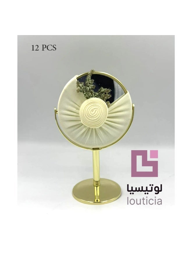 لوتيسيا طقم مرايا توزيعات هدايا للمناسبات والحفلات مع تنسيق أنيق - 12 قطعة - Image 1