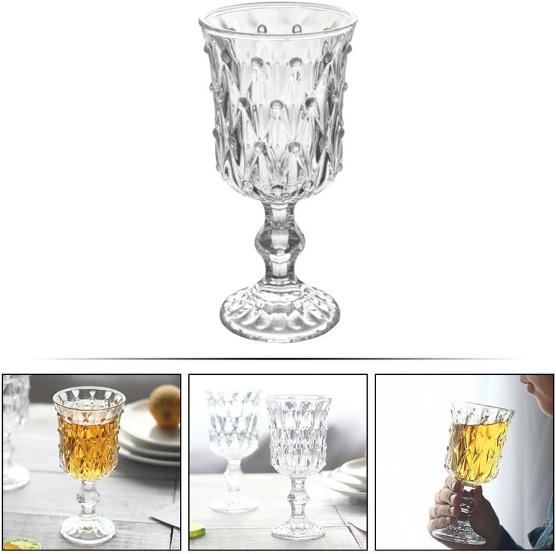 Thickened Red Wine Glasses, Crystal Glass Goblets with Embossed Dots, Stemware for Wine Tasting, Banquets, and Party Use - Image 2
