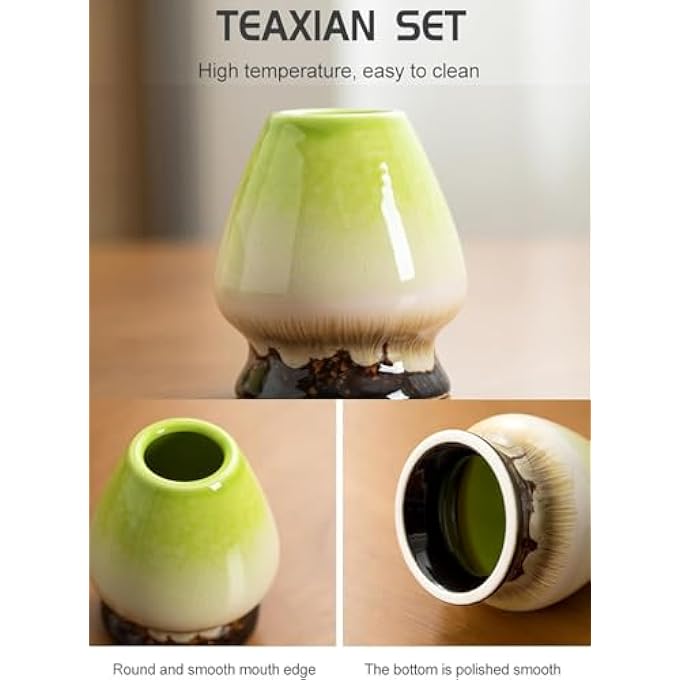 BAOLY Matcha Tea Set 4PcsJapanese Tea Set Includes Matcha Bowl With Spout Matcha Whisk Holder Bamboo Matcha Whisk And Bamboo ScoopPerfect Set To A Traditional Of Matcha - Image 5