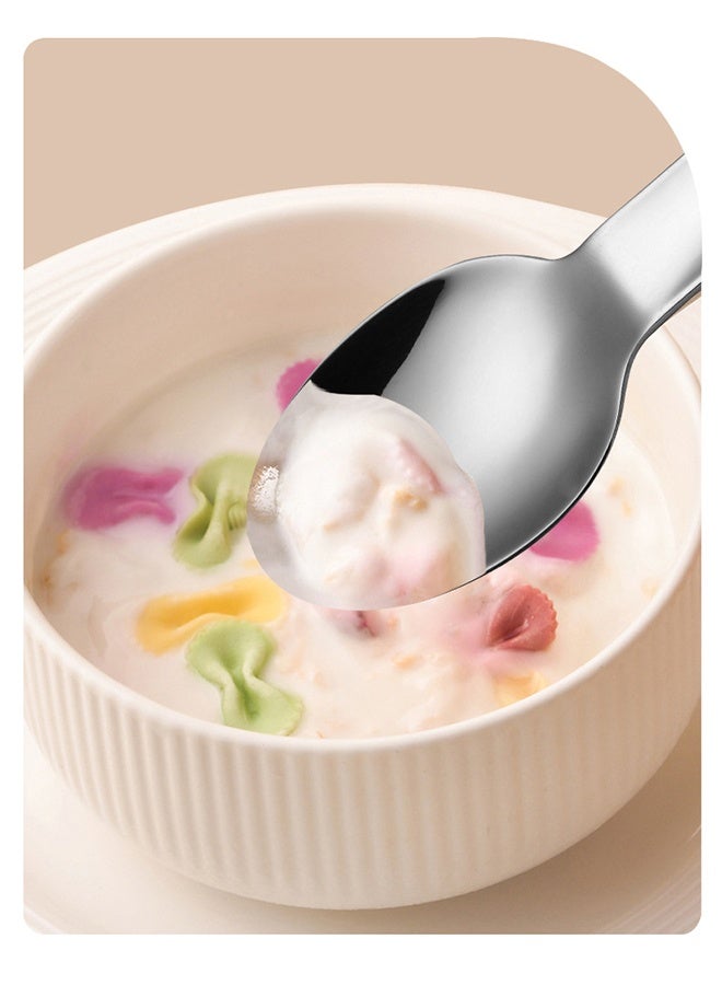 wowofa 4-piece Camping cutlery set，Stainless steel material，with Silicone Case, Travel Utensils with Pouch, Reusable Fork Spoon and Knife, Cutlery for Lunch Box Kids School, Camping Outdoor,（Purple） - Image 2