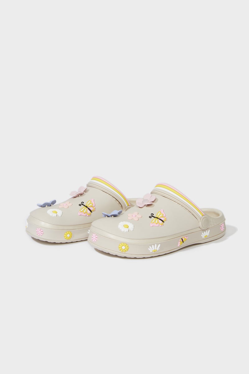 DeFacto Beige Girl Girl Flat Sole Eva Sandals Casual - Image 1
