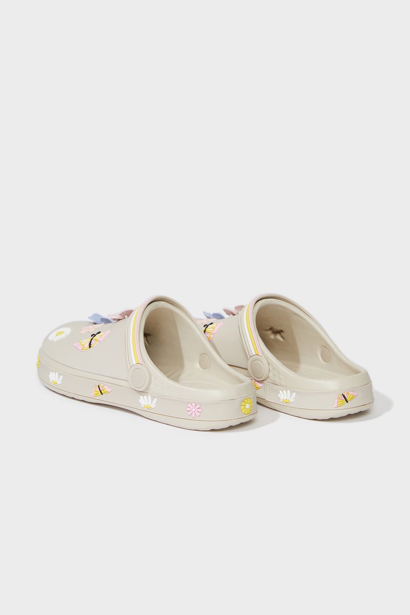 DeFacto Beige Girl Girl Flat Sole Eva Sandals Casual - Image 3
