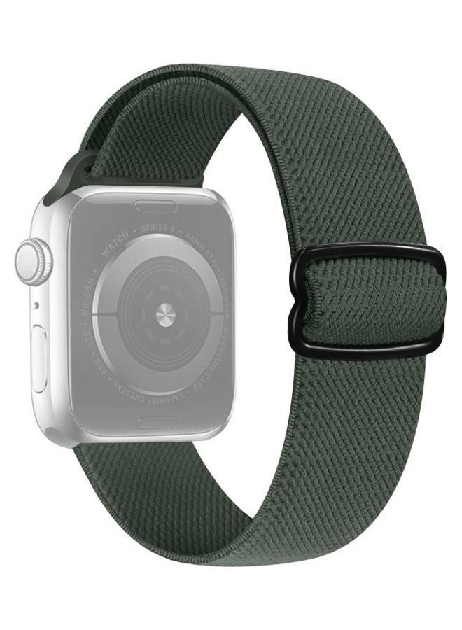 NIBEMINENT Replacement Watchbands For Apple Watch Series 7 45mm/6 & SE 5 4 44mm/3 2 1 42mm Dark Green - Image 1