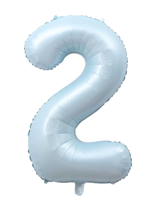 ذا بارتي بوبير 40 بوصة بالون رقم أزرق فاتح (2)