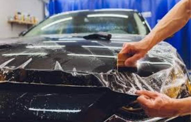 WALLMATE Clear Vinyl Wrap, Transparent Protective Self Adhesive Car Wrap Film Scratch Resistant Vinyl Wrap Film Air-Release, Car Accessories (20x60 Inch, Plain Film) - Image 5