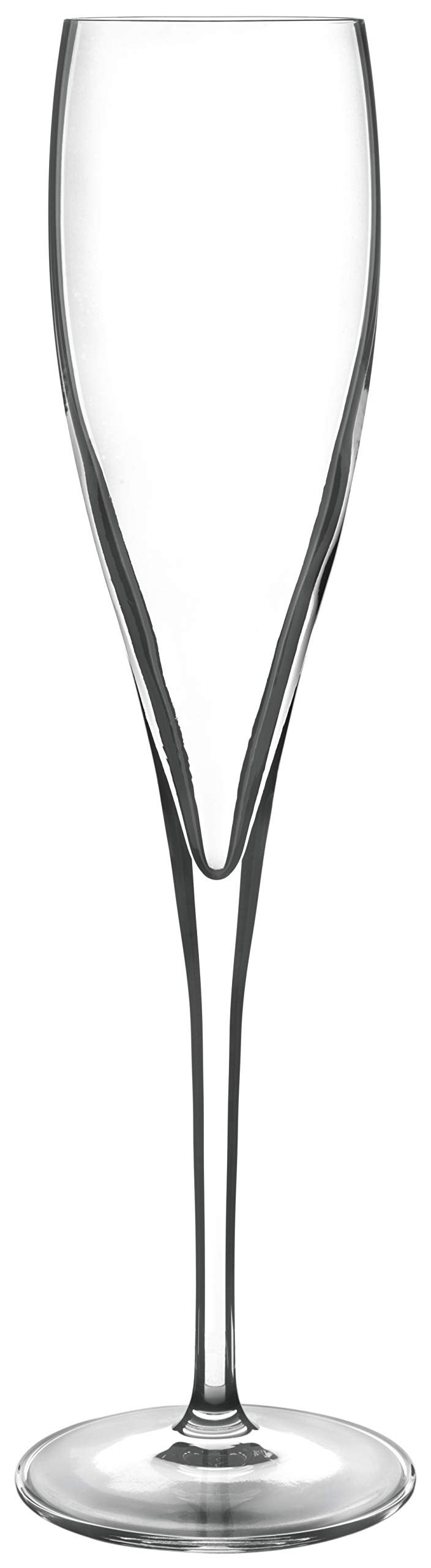 Luigi Bormioli طقم كؤوس نبيذ فوار سعة 6 أونص من لويجي بورميولي، 2 قطعة، شفاف