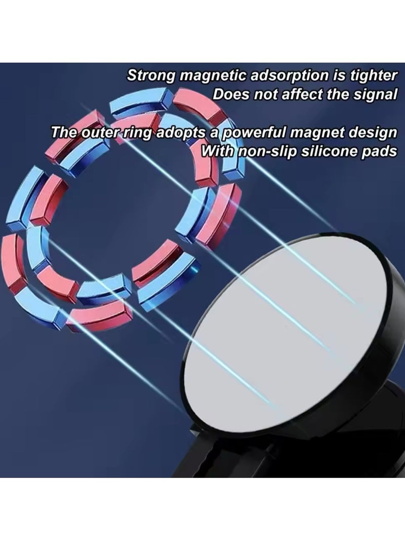 Foldable car mount vacuum suction cup car navigation mount double-sided magnetic suction lazy phone holder - Image 3