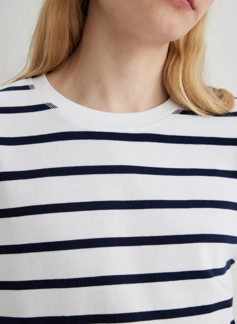 ديفاكتو Regular Fit Cotton Long Sleeve T-Shirt