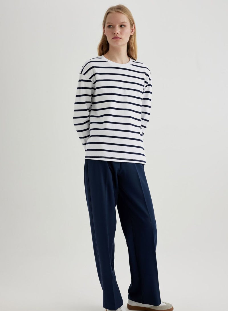 DeFacto Regular Fit Cotton Long Sleeve T-Shirt - Image 5