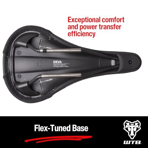 WTB Deva Bike Seat (Saddle) - Extra Padding for Comfort - Mountain & Gravel (Steel Rail) - Image 3