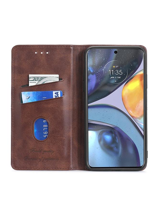 S-TOP Case For Realme C33 4G Cow Texture Magnetic Leather Phone Case - Image 3