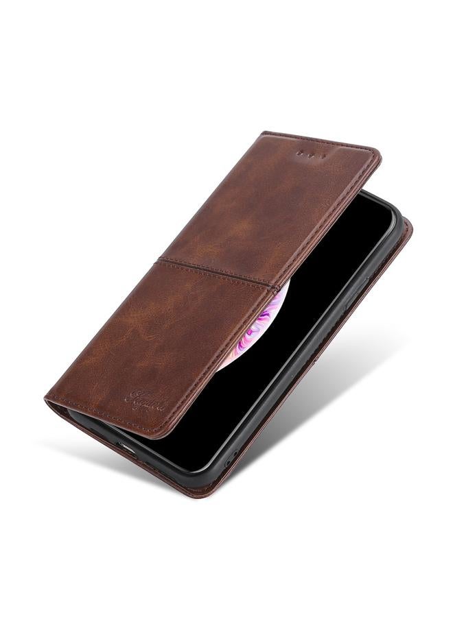 S-TOP Case For Realme C33 4G Cow Texture Magnetic Leather Phone Case - Image 5