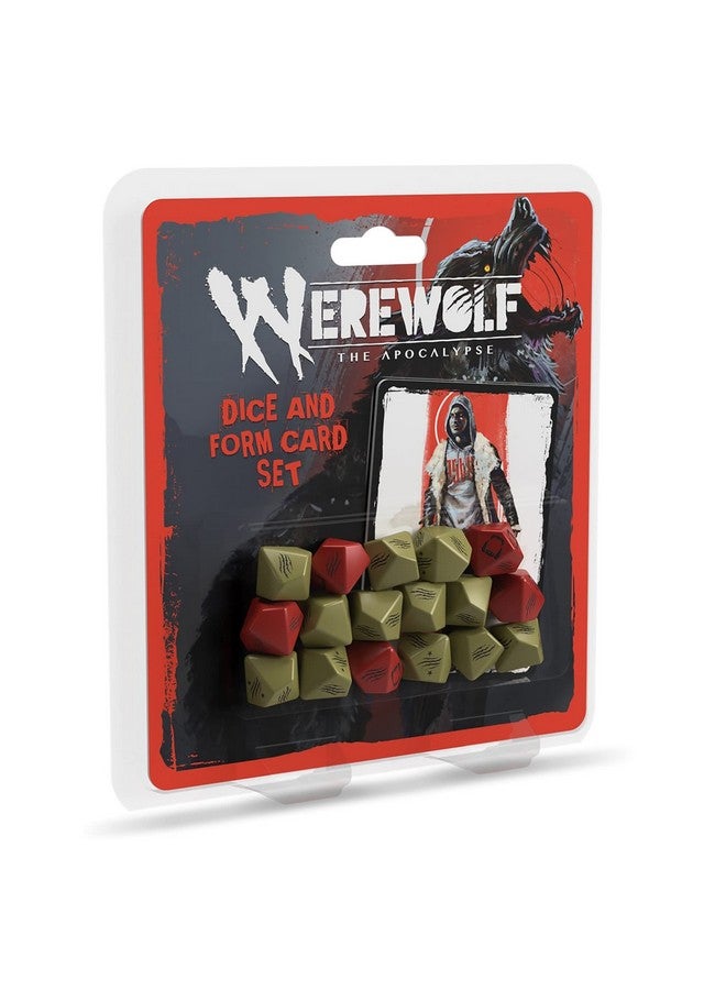 Renegade Game Studios Werewolf: The Apocalypse 5th Edition Roleplaying Game Dice & Form -Card Set - RPG Accessory, Contains 17 Dice & 5 -Cards  - Image 3