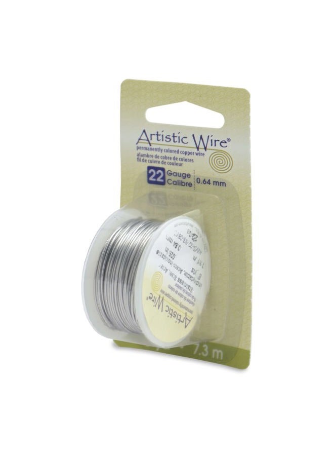 Artistic Wire 22 Gauge Stainless Steel Craft Jewelry Wrapping Wire Wire, 8 yd - Image 1