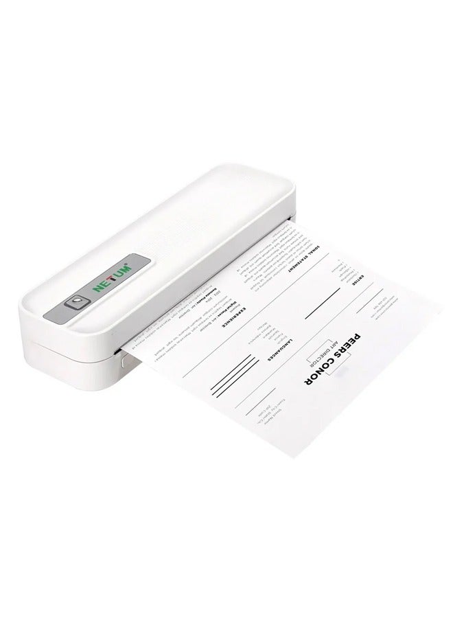 Netum wireless thermal printer that you can use via the application or Bluetooth – A4