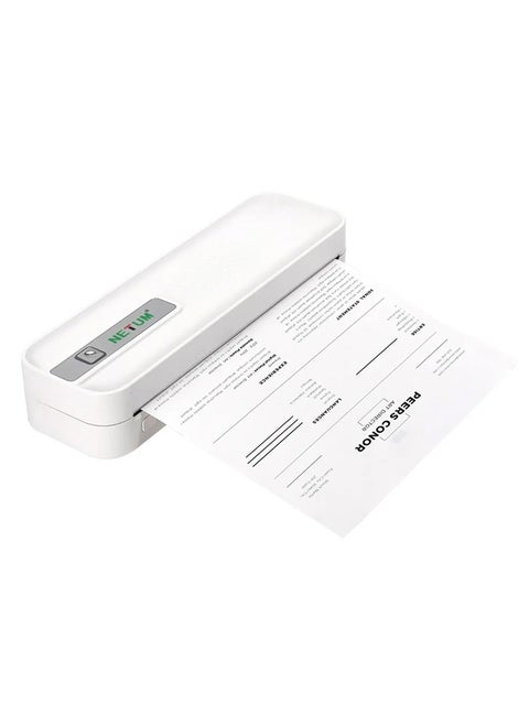 Netum wireless thermal printer that you can use via the application or Bluetooth – A4