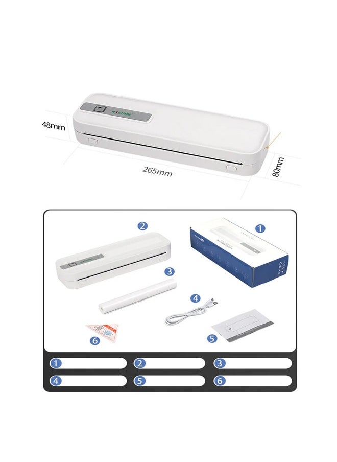 NETUM Netum wireless thermal printer that you can use via the application or Bluetooth – A4  - Image 4