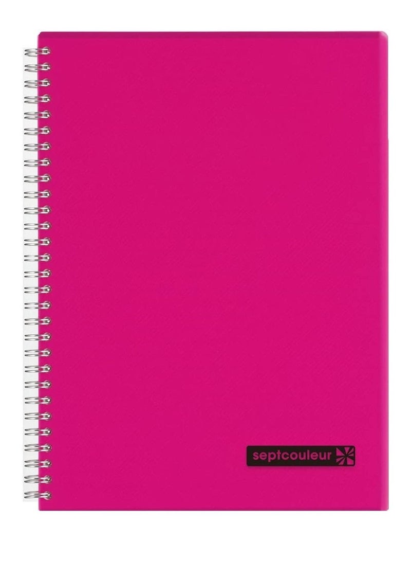 Maruman 80-Sheet Septcouleur Notebook A5 Size Pink - Image 1