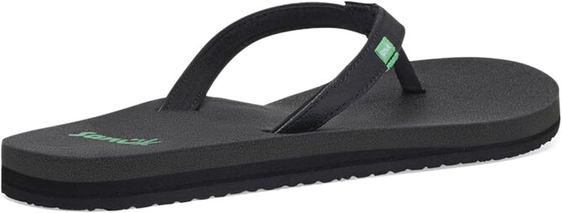 Sanuk Womens Yoga Joy Core  Flip Flops for Women  Yoga Sandals For Women  Memory Foam Footbed  Thin Strap Black 5 - Image 5