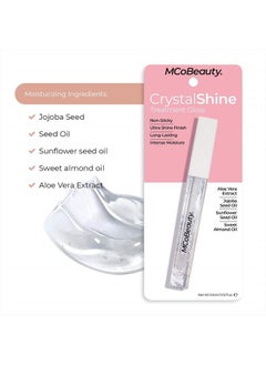 MCoBeauty Crystal Shine Treatment Lip Gloss - Non-Sticky, Long-Lasting Formula - Intense Moisture - Vegan - Clear  - Image 4