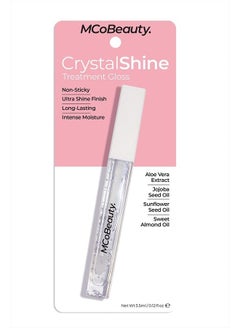 MCoBeauty Crystal Shine Treatment Lip Gloss - Non-Sticky, Long-Lasting Formula - Intense Moisture - Vegan - Clear  - Image 2