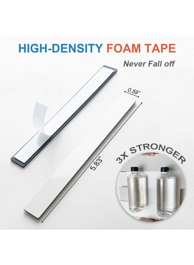 DICOFUN 24-Pack Polished White Peel and Stick Tile Trim, 6" Self Adhesive Molding Edge Trim for Peel and Stick Backsplash - Image 4