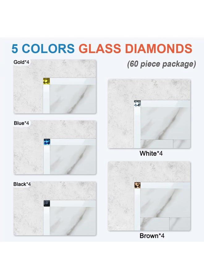 DICOFUN 24-Pack Polished White Peel and Stick Tile Trim, 6" Self Adhesive Molding Edge Trim for Peel and Stick Backsplash - Image 5