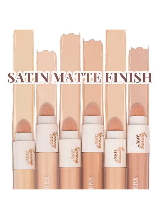 Just Herbs Concealer For Face Makeup With Liquorice Root Dewy Finish, Full Coverage Ultra Blendable Dark Circle Spot Brightening And Correcting Concealer 6Ml (Vanilla)  - Image 4