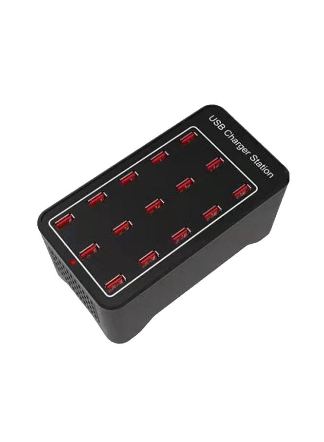 محطة شحن ذكية XLD-A7 بقوة 100 واط مع 15 منفذ USB، شاحن سريع، جهد AC 100-240V، قابس المملكة المتحدة - Image 1