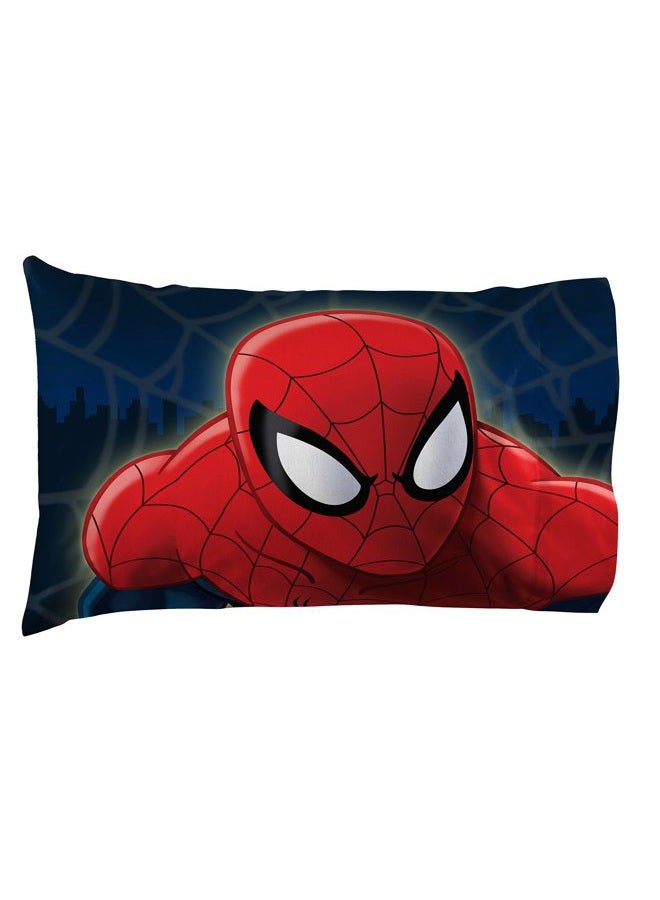 Jay Franco Spiderman Saving The Day 4 Piece Full Sheet Set (Offical Marvel Product), Blue - Image 4