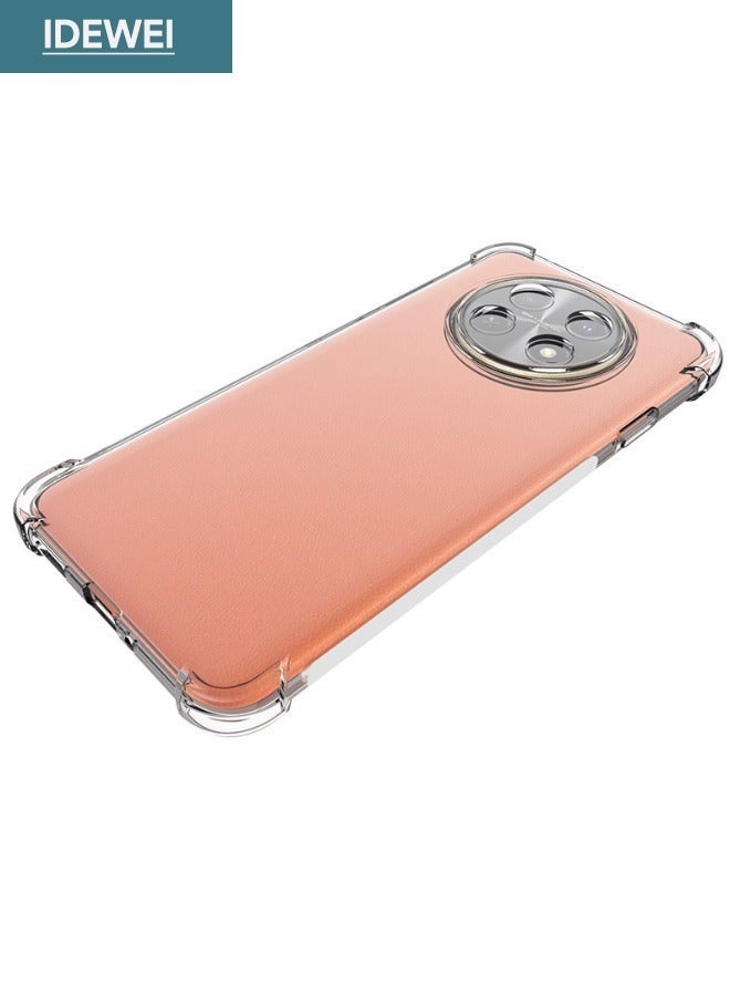IDEWEI HUAWEI Nova Y91 Case, Designed for HUAWEI Nova Y91 4G Case, Nova Y91 Cover with Four Corner Anti-Fall Airbags, Slim Flexible TPU Rubber Soft Silicone Back Cover for Huawei Nova Y91 4G (Clear) - Image 4