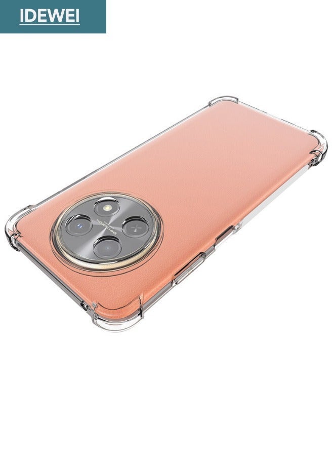 IDEWEI HUAWEI Nova Y91 Case, Designed for HUAWEI Nova Y91 4G Case, Nova Y91 Cover with Four Corner Anti-Fall Airbags, Slim Flexible TPU Rubber Soft Silicone Back Cover for Huawei Nova Y91 4G (Clear) - Image 5
