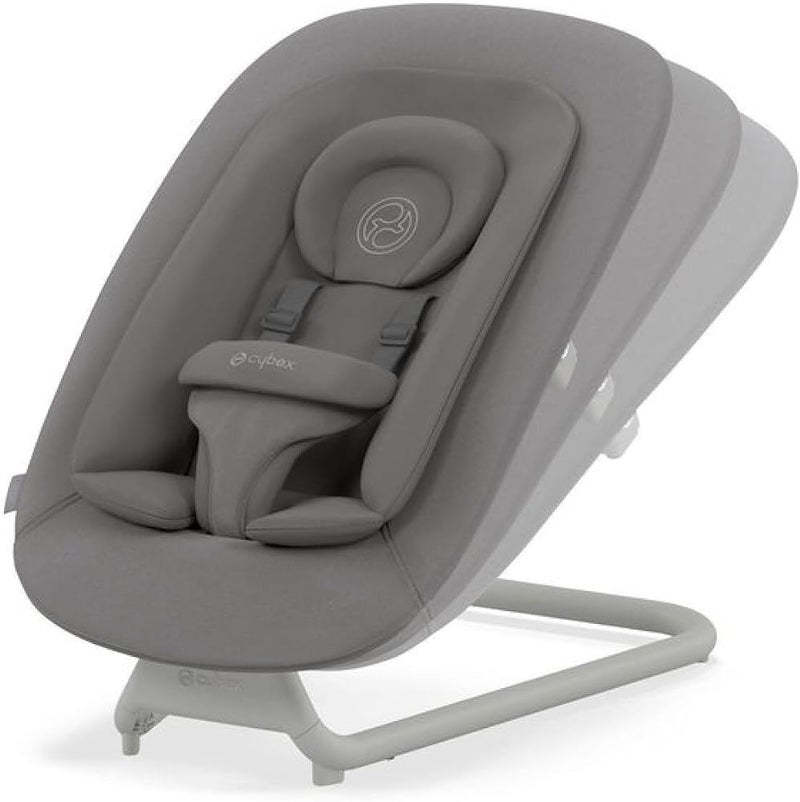 CYBEX Gold Lemo Baby Bouncer, Suede Grey, From Birth to 3 Years Up to 15 kg, Polyester With Cotton Inlay, Adjustable Backrest, Self-Bouncing, Removable Harness - Image 5