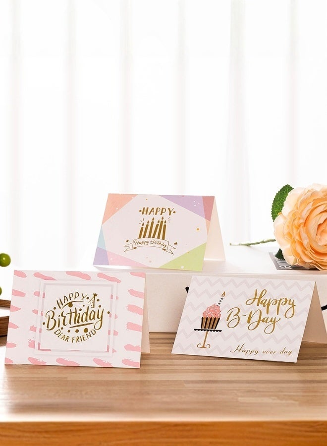 8 Pieces Birthday Cards Bulk Funny Cards for Boys and Girls Boys Girls Diy Handdrawn Artistic Touch for Friends Family with Envelope - Image 3