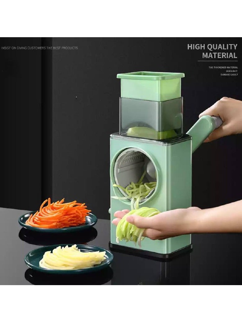 Generic - Multifunctional Vegetable Cutter Cheese Grater with Handle Durable Mandolin Slicer with Suction Base 3 in 1 - Image 1