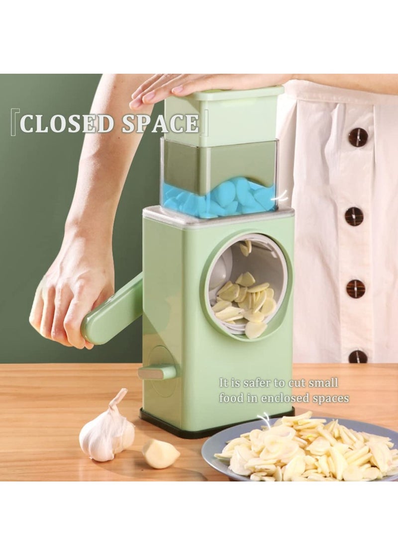 Generic - Multifunctional Vegetable Cutter Cheese Grater with Handle Durable Mandolin Slicer with Suction Base 3 in 1 - Image 1