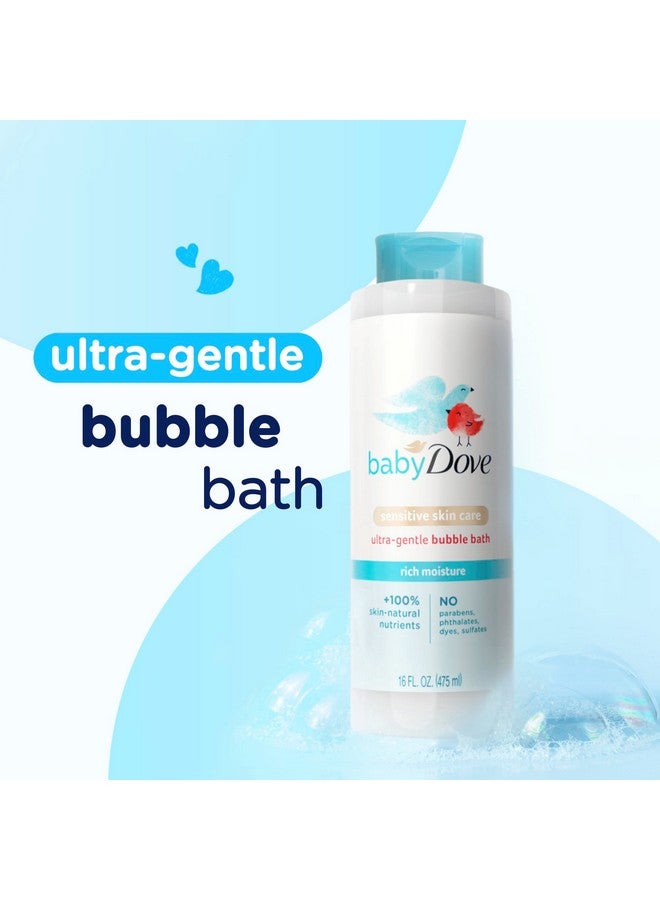 Baby Dove Bubble Bath Rich Moisture For Nourished Skin And Bath Time Fun Sensitive Skin Care With Skin-Natural Nutrients 16 Oz - Image 2