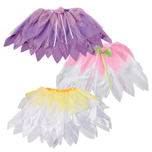 CP Toys Set of 3 Fun Fancy Tulle Tutus for Kids Ages 36 DressUp Dramatic Play Imaginative Play Dance Costumes - Image 1