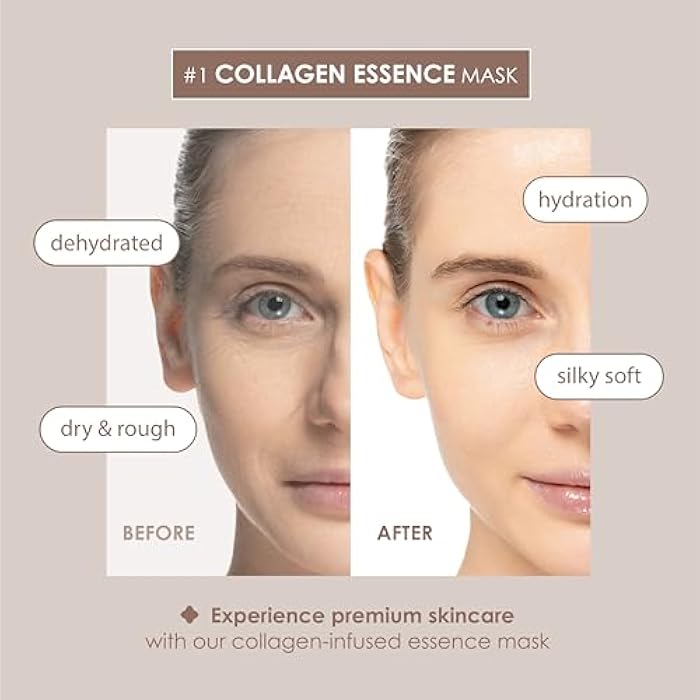 Innerest Original Derma Beauty Vegan Face Masks 12 PK Ultra Moisturizing Coconut Face Mask Skin Care Sheet Masks Set for Beauty & Personal Care Korean Face Mask - Image 3