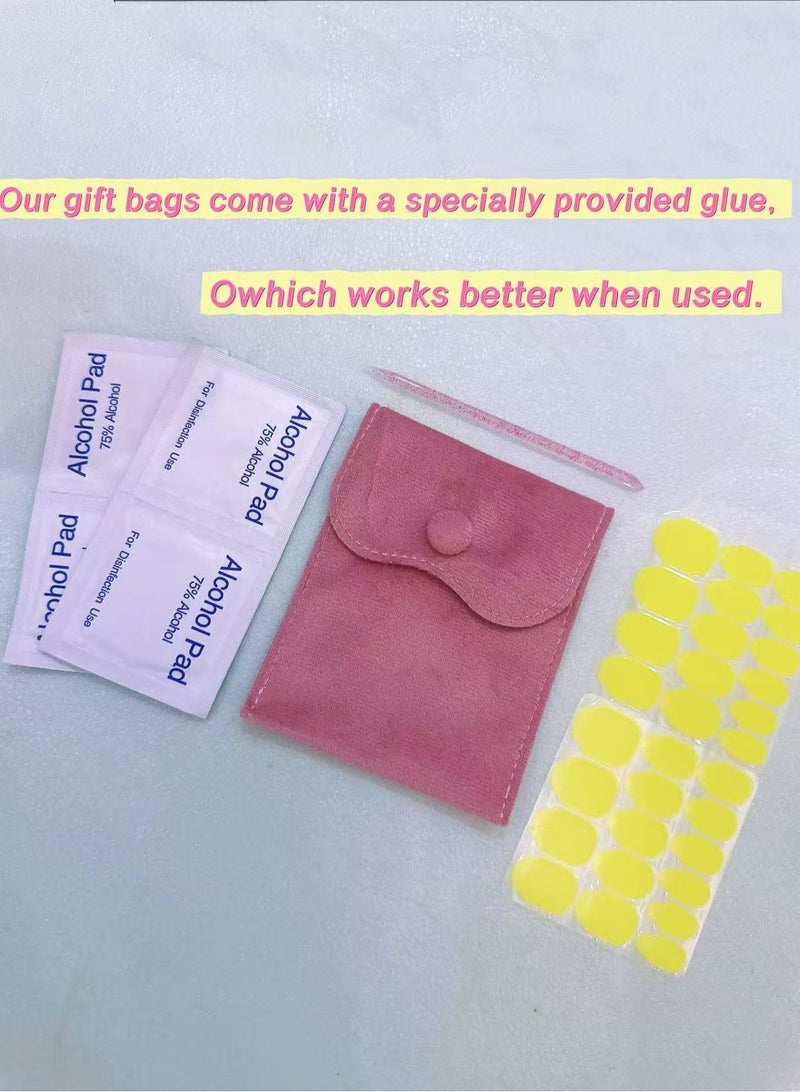 SYNSYB French Tip Press On Nails - Package Soft Gel French false Nails Short, Salon-quality Press On Nails, Seamless Glue-on Nails for Woman Nail Art Manicure - Image 4