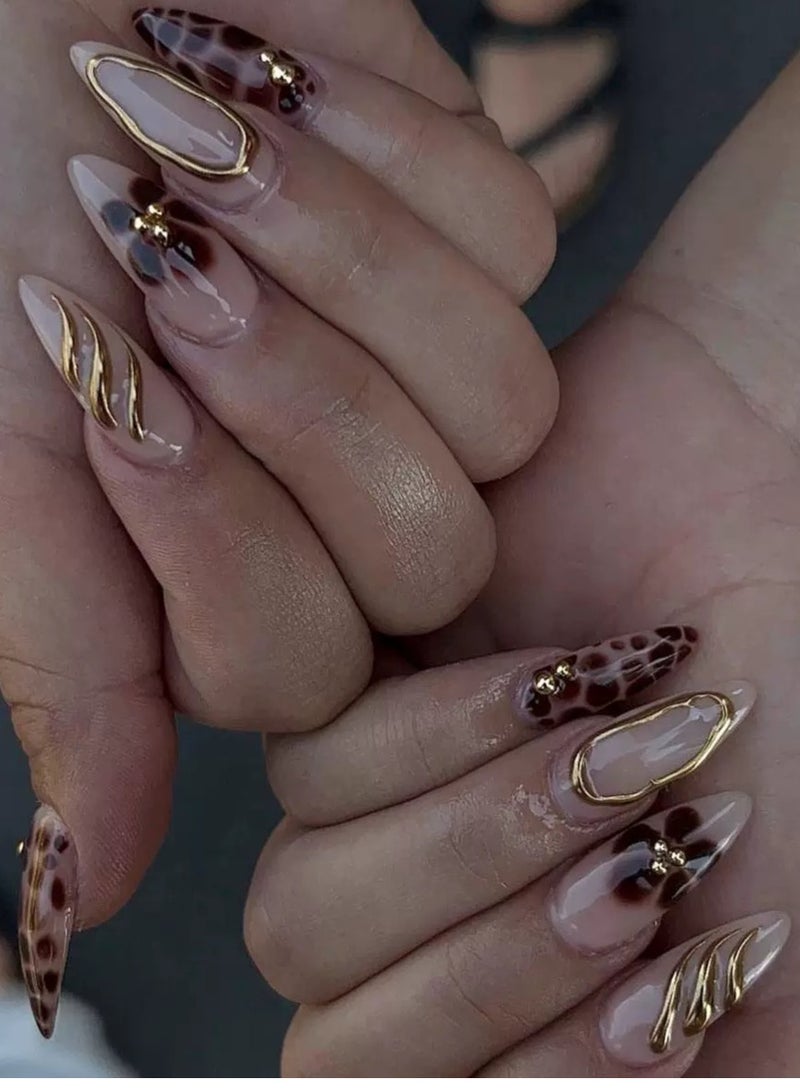 SYNSYB French Tip Press On Nails - Package Soft Gel French false Nails Short, Salon-quality Press On Nails, Seamless Glue-on Nails for Woman Nail Art Manicure - Image 5